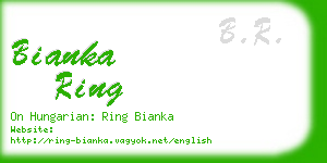 bianka ring business card